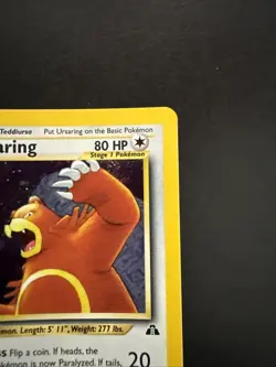 Pokemon TCG Neo Discovery Ursaring Holo Rare Card 15/75 - Image 4
