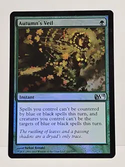 Autumn's Veil 1x FOIL MTG M12 Core Set Uncommon MINT green - Image 1