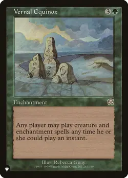 Light Play, English MTG Regular Vernal Equinox - The List Mystery Booster / The - Image 1
