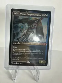 [1x] Ishai, Ojutai Dragonspeaker - Foil Etched Near Mint, English Commander Lege - Image 1