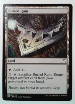 Buried Ruin *Uncommon* Magic MtG x1 Commander 2018 - Image 1