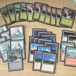 Magic: the Gathering / MtG 33x Basic Land Revised Edition Forest Island Plains - Image 1