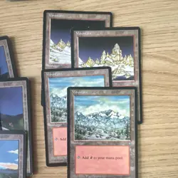 Magic: the Gathering / MtG 33x Basic Land Revised Edition Forest Island Plains - Image 4