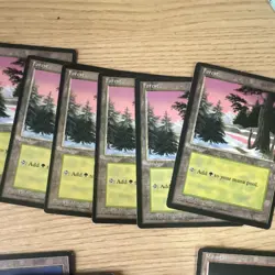 Magic: the Gathering / MtG 33x Basic Land Revised Edition Forest Island Plains - Image 5