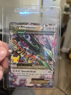 M Rayquaza EX 76/108 Classic Collection Holo Celebrations Pokemon Mint - Image 1