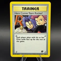 Here Comes Team Rocket! 15/82 Team Rocket Holo Pokemon TCG Vintage Trainer - Image 1