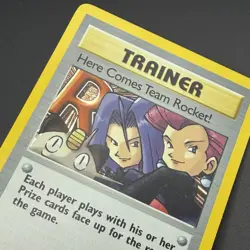 Here Comes Team Rocket! 15/82 Team Rocket Holo Pokemon TCG Vintage Trainer - Image 3