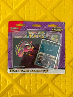 Pokemon Ascended Heroes ERROR Upside Down Promo Tech Sticker Collection - Image 1