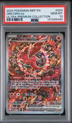 2025 POKEMON MEP ULTRA-PREMIUM COLLECTION #024 ORICORIO EX PSA 10 - Image 1