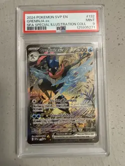 Pokemon TCG Greninja EX 132 Scarlet & Violet Promo PSA MINT 9 - Image 1