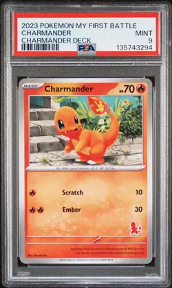 2023 POKEMON MY FIRST BATTLE-CHARMANDER DECK CHARMANDER PSA 9 - Image 1