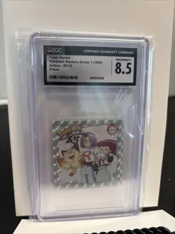 Team Rocket Pr31 Prism Artbox Nintendo Pokemon Sticker CGC 8.5 NM/MINT+ - Image 1
