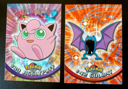 Lot of two 1999 Topps Pokemon Jigglypuff #39 & Golbat #42 Black Label - Image 1