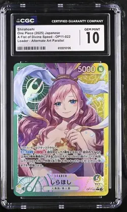✨✨ CGC 10 One Piece Shirahoshi Leader Alternate Art OP11-022 Japanese - Image 1
