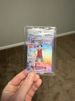 One Piece Monkey.D.Luffy [College Basketball US Voyage] P-055 Promo Card SEALED - Image 2