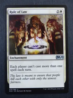 Rule of Law - Mtg Card #4DM - Image 1