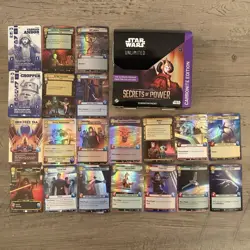 Star Wars Unlimited Secrets Of Power All Hyperspace And Foil Card Lot - Image 2