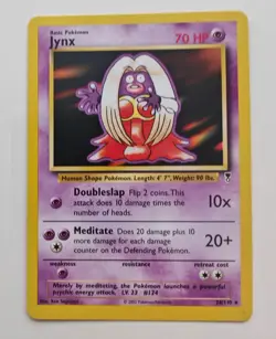 Rare Pokemon TCG Legendary Collection Jynx Card 26/110 Non-Holo - Image 1