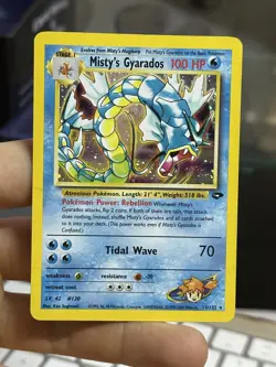 Misty's Gyarados 13/132 Gym Challenge 2000 Holo Rare WOTC Pokemon Card TCG - Image 3
