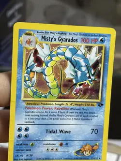 Misty's Gyarados 13/132 Gym Challenge 2000 Holo Rare WOTC Pokemon Card TCG - Image 5