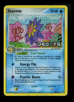Starmie 48/107 EX Deoxys 2005 Reverse Holo Pokemon Card TCG - Image 1