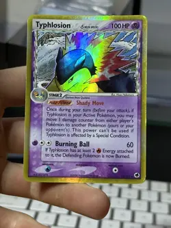 #3 Typhlosion 12/101 EX Dragon Frontiers 2006 Delta Species Holo Pokemon Card - Image 3