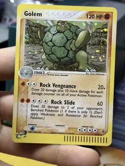 Golem 5/97 EX Dragon 2003 DOUBLE SWIRL Rare Holo e-Series Pokemon Card TCG - Image 3