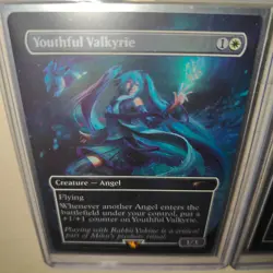 Free Shipping FOIL Youthful Valkyrie unplayed MTG NM Secret Lair Hatsune Miku - Image 1