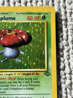 Pokemon TCG - Vileplume Unlimited Holo Rare - Jungle WOTC 15/64 - NM - Image 4