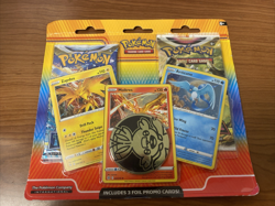 Pokemon TCG Zapdos Moltres Articuno Promo Blister 2 Pack with 3 Foil Cards - Image 1