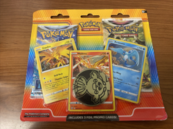 Pokemon TCG Zapdos Moltres Articuno Promo Blister 2 Pack with 3 Foil Cards - Image 2