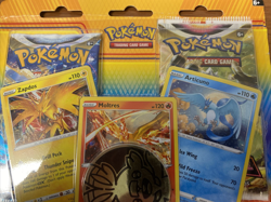 Pokemon TCG Zapdos Moltres Articuno Promo Blister 2 Pack with 3 Foil Cards - Image 5
