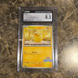 Pokemon Pikachu 214 Black Star Promos Illustration Contest Winner CGC 8.5 60HP - Image 2