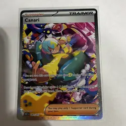 Pokemon Canari 291/217 ASC Full Art Holo Rare Trainer-Supporter Pokemon TCG - Image 1