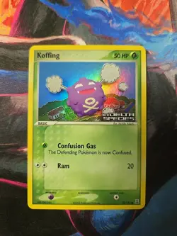 Koffing 72/113 2005 EX Delta Species Pokemon Card Reverse Holo Stamped - LP - Image 1