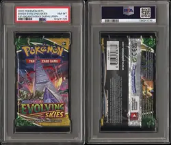 2021 Pokemon Sowrd & Shield Evolving Skies Booster Pack Factory Sealed PSA 8 - Image 3