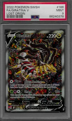 2022 Pokemon Giratina V (Alternate Full Art) 186/196 Swsh11: Lost Origin Holo - Image 1