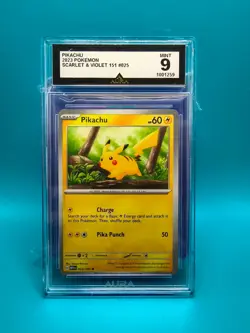 Pikachu #25 (Pokemon Scarlet & Violet 151) Grade 9 MINT - Image 1