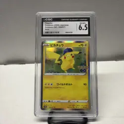 ✨✨ CGC 6.5 Pikachu Holo 028/071 Pokemon GO s10b Pokemon Card - Image 1
