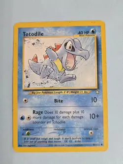 2000 Totodile 80/111 - Neo Genesis - Pokemon Card TCG - Image 1