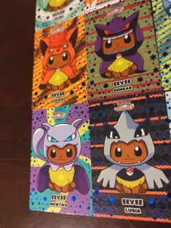 FULL PONCHO EEVEE BLUE STAR SET! Pokemon LET'S GO eevee Card Database Cards!... - Image 4