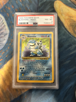 Pokemon TCG - Blastoise 2/102 Holo 1999 Base Set PSA 8 - Image 1