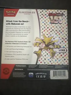 Pokemon TCG: Scarlet & Violet-151 Alakazam ex Collection Booster Box 820650855269 - Image 2