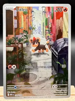 Litleo 139/132 Illustration Rare Mega Evolution Pokemon TCG NM - Image 1