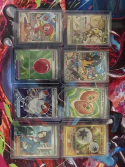 Pokemon card Lot Of 8, Full Art Items, Trainers, Pokemon. NM all W TopLoaders. - Image 2