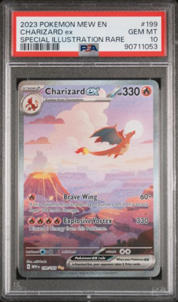 2023 Pokemon Scarlet & Violet 151 Charizard ex #199/165 PSA 10 199/165 - Image 1