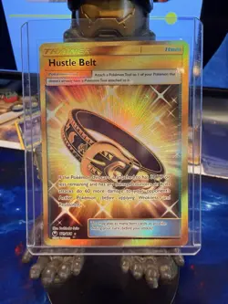 Pokemon Hustle Belt 179/168 SM Celestial Storm Secret Rare Trainer English TCG - Image 1