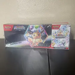 Pokemon Prismatic Evolutions Surprise Box & Booster Bundle 2-Pack Sam's Club - Image 1