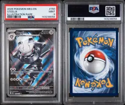 2025 Pokemon Mega Evolution #150 Steelix IR PSA 9 - Image 3