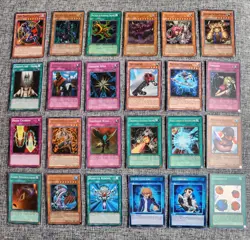 YU-GI-OH LOT OF 24 HOLO PRIZM CARDS MIXED YUGIOH CCG TCG B1 - Image 1